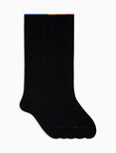 Calze lunghe uomo box matching socks in cotone tinta unita blu - Gallo 1927 - Official Online Shop