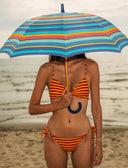 Bikini brassiere donna poliammide narciso fantasia fiore macro - Gallo 1927 - Official Online Shop