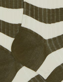 Calze lunghe uomo cotone a coste righe bicolore verde - Gallo 1927 - Official Online Shop