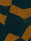 Calze lunghe uomo cotone verde a coste righe bicolore - Gallo 1927 - Official Online Shop