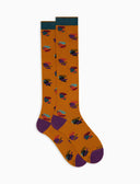 Calze lunghe uomo cotone giallo fantasia galli multicolore - Gallo 1927 - Official Online Shop