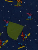 Calze corte uomo cotone blu fantasia snowboard - Gallo 1927 - Official Online Shop