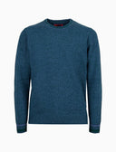 Pull girocollo uomo lana e cashmere verde tinta unita - Gallo 1927 - Official Online Shop