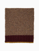 Sciarpa uomo lana beige tinta unita con contrasto - Gallo 1927 - Official Online Shop