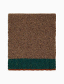 Sciarpa uomo lana beige tinta unita con contrasto - Gallo 1927 - Official Online Shop