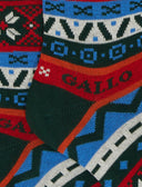 Calze lunghe bambino cotone verde fantasia greca natalizia - Gallo 1927 - Official Online Shop
