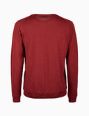 Pull uomo girocollo lana bordò tinta unita - Gallo 1927 - Official Online Shop