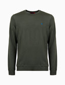 Pull uomo girocollo lana verde tinta unita - Gallo 1927 - Official Online Shop