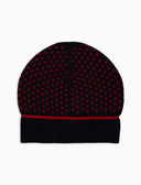 Berretto uomo lana blu fantasia giglio - Gallo 1927 - Official Online Shop