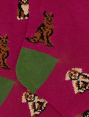 Calze lunghe bambino cotone fucsia fantasia cani - Gallo 1927 - Official Online Shop