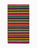 Sciarpa unisex pile blu righe multicolor - Gallo 1927 - Official Online Shop