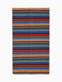 Sciarpa unisex pile blu righe multicolor - Gallo 1927 - Official Online Shop