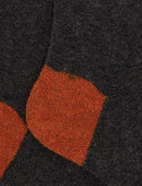 Calze lunghe uomo lana bouclé grigio tinta unita e contrasti - Gallo 1927 - Official Online Shop
