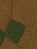 Calze lunghe uomo lana bouclé marrone tinta unita e contrasti - Gallo 1927 - Official Online Shop