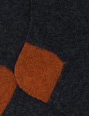 Calze corte uomo lana bouclé grigio tinta unita e contrasti - Gallo 1927 - Official Online Shop