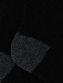 Calze lunghe donna lana bouclé nero tinta unita e contrasti - Gallo 1927 - Official Online Shop