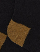 Calze lunghe donna lana bouclé nere tinta unita e contrasti - Gallo 1927 - Official Online Shop