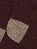 Calze lunghe donna lana bouclé viola tinta unita e contrasti - Gallo 1927 - Official Online Shop