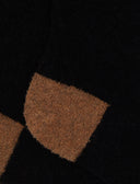 Calze corte donna lana bouclé nere tinta unita e contrasti - Gallo 1927 - Official Online Shop