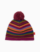Berretto bambino pile fucsia righe multicolor - Gallo 1927 - Official Online Shop