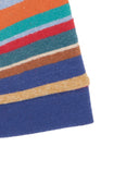 Berretto bambino pile azzurro righe multicolor