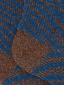 Calze corte donna cotone e lana blu fantasia zebrato effetto scintillante - Gallo 1927 - Official Online Shop