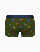 Boxer intimo uomo cotone fantasia galli multicolore verde - Gallo 1927 - Official Online Shop