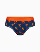 Slip intimo uomo cotone blu fantasia galli multicolore - Gallo 1927 - Official Online Shop