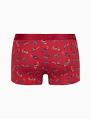 Boxer intimo uomo cotone rosso fantasia sciatori - Gallo 1927 - Official Online Shop