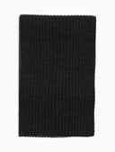 Sciarpa unisex lana, seta e cashmere grigio a coste tinta unita - Gallo 1927 - Official Online Shop