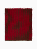 Sciarpa unisex lana e cashmere rossa costa inglese vanisé a due colori - Gallo 1927 - Official Online Shop