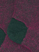 Calze corte unisex lana, seta e cashmere verde fantasia mouliné - Gallo 1927 - Official Online Shop