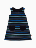 Vestito bambino pile blu righe multicolor - Gallo 1927 - Official Online Shop