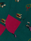 Calze lunghe donna cotone fantasia laurea verde - Gallo 1927 - Official Online Shop