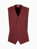 Gilet uomo marrone fantasia scozzese - Gallo 1927 - Official Online Shop