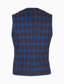 Gilet uomo blu fantasia scozzese - Gallo 1927 - Official Online Shop