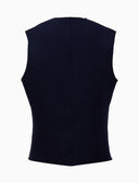 Gilet uomo lana blu tinta unita - Gallo 1927 - Official Online Shop