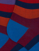 Calze lunghe uomo cotone righe multicolor sette colori blu - Gallo 1927 - Official Online Shop