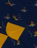 Calze corte uomo cotone fantasia sub blu - Gallo 1927 - Official Online Shop