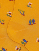 Calze corte uomo cotone fantasia surfisti giallo - Gallo 1927 - Official Online Shop