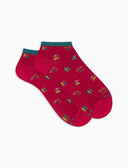 Calze fantasmini uomo cotone fantasia surfisti fucsia - Gallo 1927 - Official Online Shop