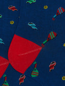 Calze lunghe uomo cotone fantasia padel blu - Gallo 1927 - Official Online Shop