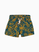 Boxer mare bambino fantasia fiori ananas e angurie azzurro - Gallo 1927 - Official Online Shop