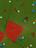 Calze lunghe uomo cotone fantasia golf verde - Gallo 1927 - Official Online Shop