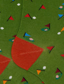 Calze corte uomo cotone fantasia golf verde - Gallo 1927 - Official Online Shop