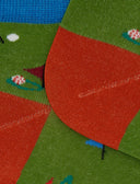 Calze fantasmini uomo cotone fantasia golf verde - Gallo 1927 - Official Online Shop