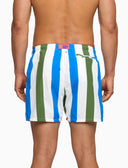 Boxer mare uomo righe tricolor verde - Gallo 1927 - Official Online Shop