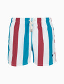 Boxer mare uomo righe tricolor bordò - Gallo 1927 - Official Online Shop