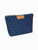 Mini trousse trapezio unisex fantasia pois blu - Gallo 1927 - Official Online Shop