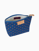 Mini trousse trapezio unisex fantasia pois blu - Gallo 1927 - Official Online Shop